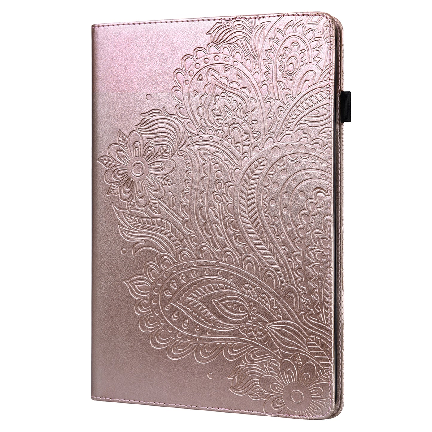 Leather Wallet Stand Tablet Protective Shell with Peacock Flower Pattern Imprinting for Huawei MatePad 10.4 (2020)/(2022)/Honor V6