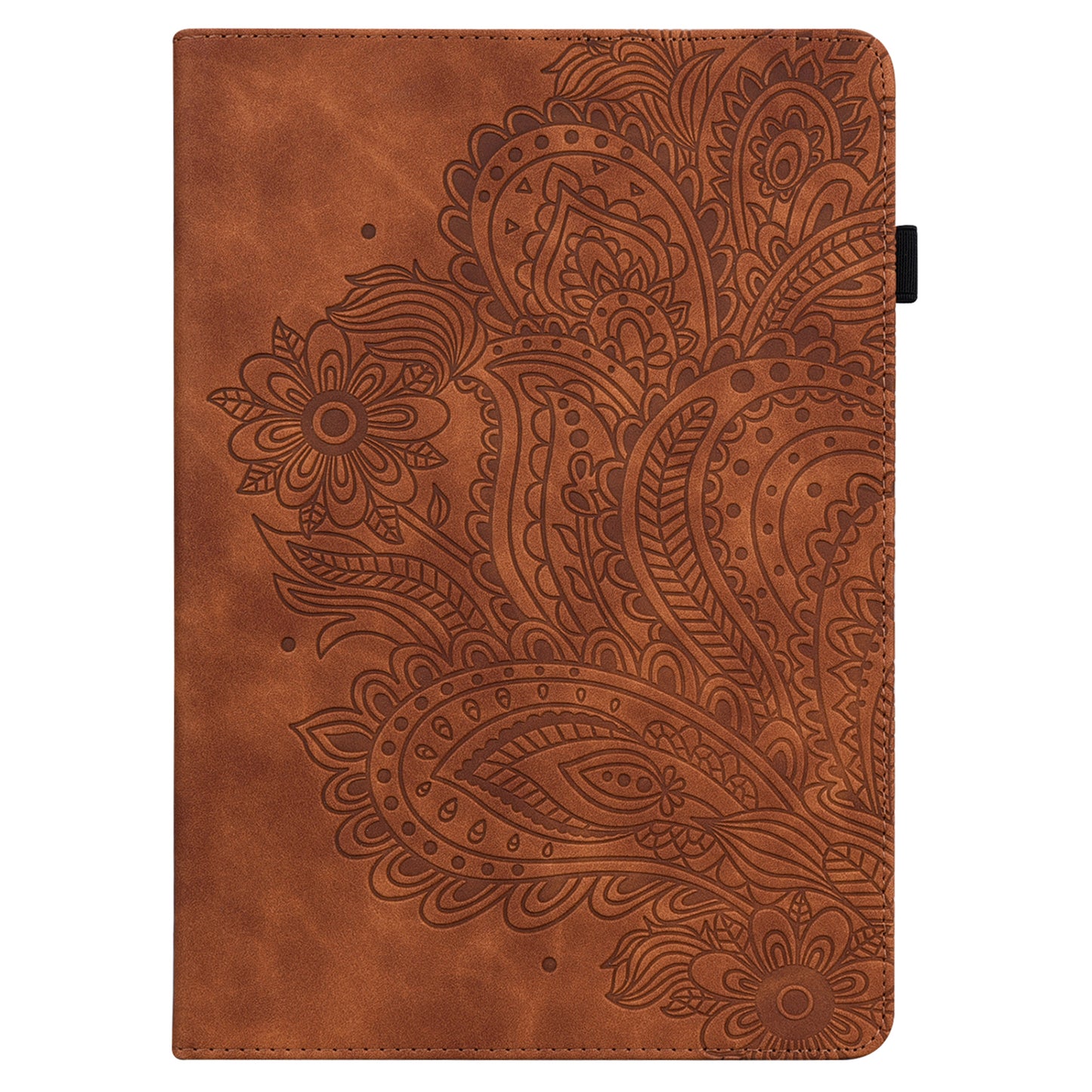 Leather Wallet Stand Tablet Protective Shell with Peacock Flower Pattern Imprinting for Huawei MatePad 10.4 (2020)/(2022)/Honor V6