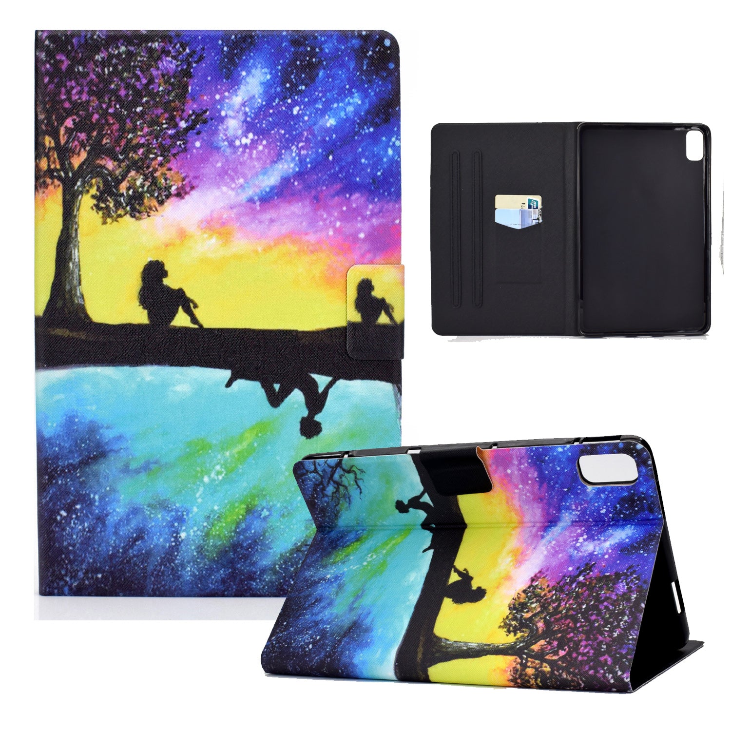 Full Protection Shock-proof Pattern Printing Leather Tablet Case with Stand for Huawei MatePad 10.4 (2020)/(2022)/Honor V6