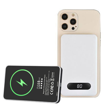 5000mAh Fast Charging Magnetic Wireless Charger External Battery Power Bank for iPhone 12 Series