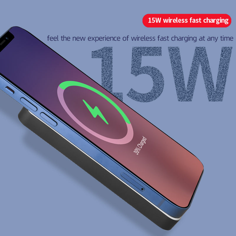 5000mAh Fast Charging Magnetic Wireless Charger External Battery Power Bank for iPhone 12 Series