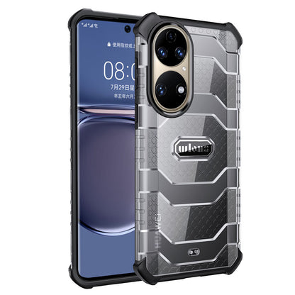 WLONS Explorer Series Well-Protected PC + TPU Hybrid Protective Cover for Huawei P50 Pro