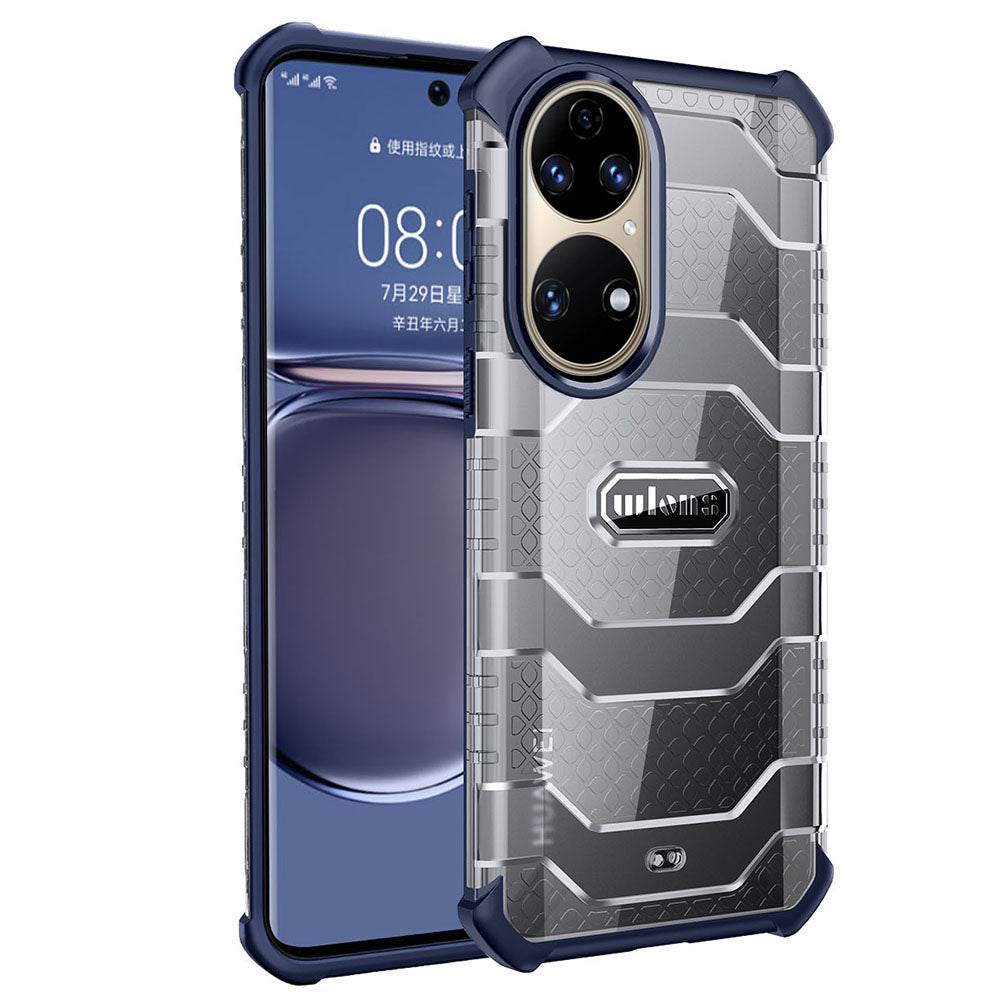 WLONS Explorer Series Well-Protected PC + TPU Hybrid Protective Cover for Huawei P50 Pro