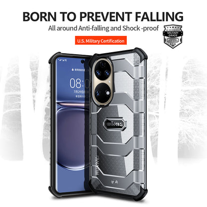 WLONS Explorer Series Well-Protected PC + TPU Hybrid Protective Cover for Huawei P50 Pro