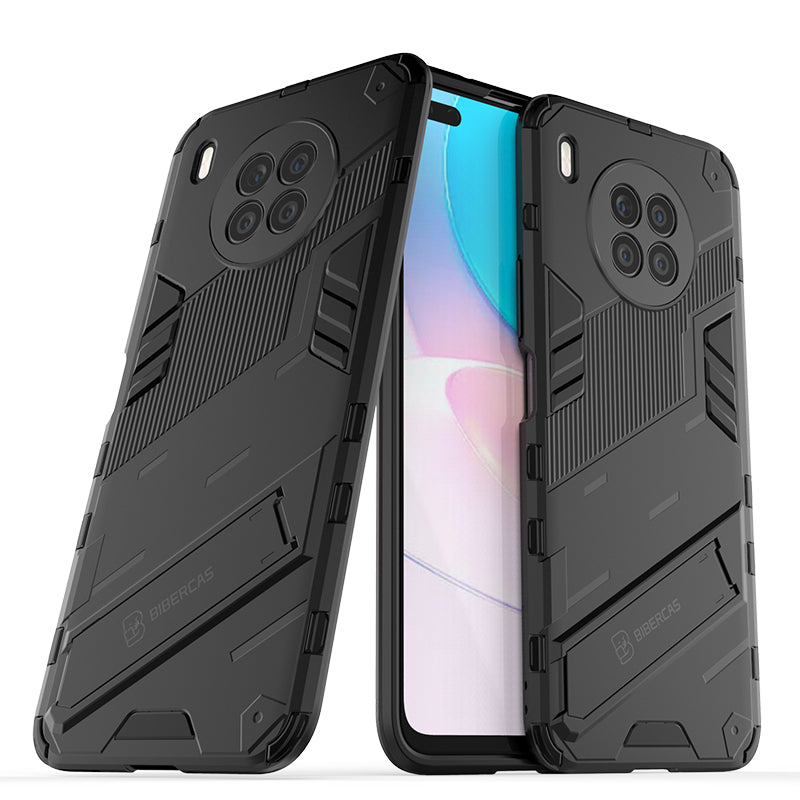 Armor Shockproof Hard PC + TPU Bumper Hybrid Protective Cover with Kickstand for Huawei nova 8i (Global Version)/Honor 50 Lite