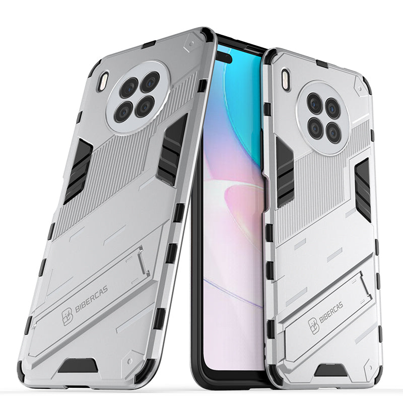 Armor Shockproof Hard PC + TPU Bumper Hybrid Protective Cover with Kickstand for Huawei nova 8i (Global Version)/Honor 50 Lite