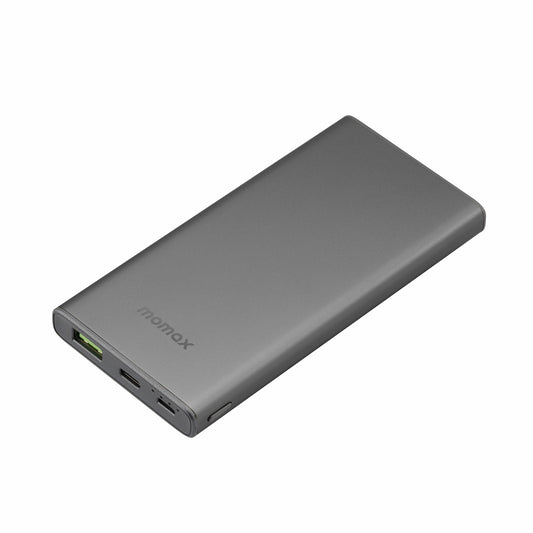 MOMAX IP76 iPower LITE2 Lightweight Metal Fast Charging Power Bank 10000mAh Portable Charger External Cell Phone Battery Pack