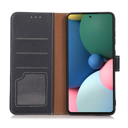 Flip Design Litchi Texture PU Leather Wallet Magnetic Closure Stand Protective Cover for Huawei nova 9