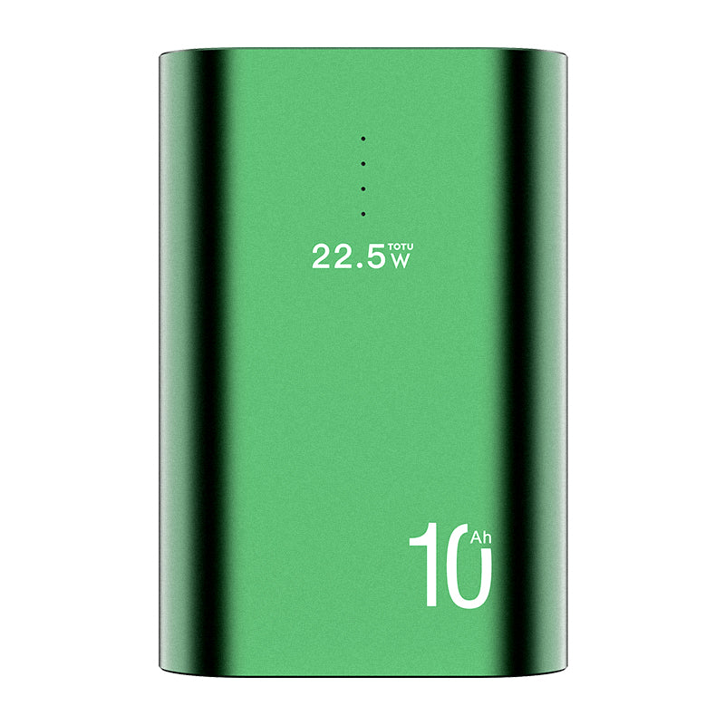 TOTU CPBQ-07 10000mAh 22.5W Power Bank Dual Output Metal Shell Mobile Phone Fast Charger Phone Battery