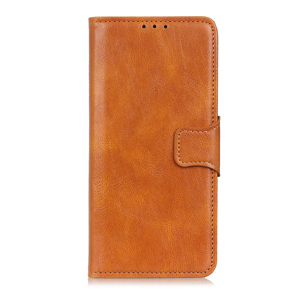 Crazy Horse Texture Wallet Stand PU Leather Magnetic Clasp Phone Case for OnePlus Nord N20 5G