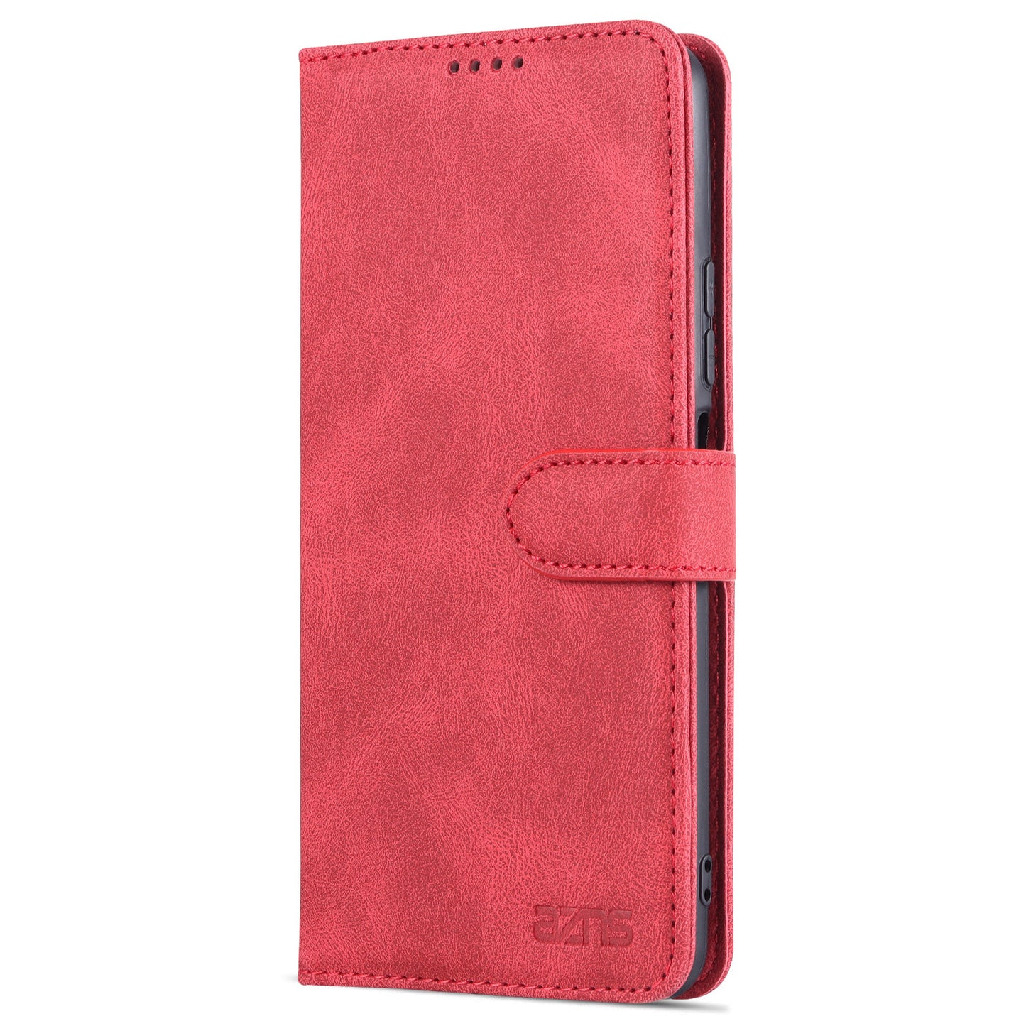 AZNS Phone Cover Magnetic Closure PU Leather Flip Wallet Case Stand Anti-fingerprint Phone Shell for Huawei P smart 2021 / Huawei Y7a