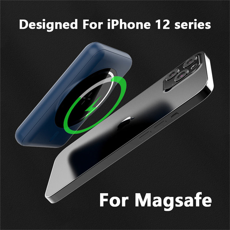 ZG 301W1 Compatible with Magsafe Magnetic Wireless Power Bank 5000mAh Portable Charger for iPhone 12 / 13