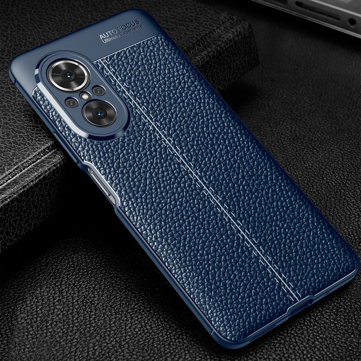 For Huawei nova 9 SE/Honor 50 SE Scratch-resistant Soft TPU Cell Phone Cover Litchi Texture Anti-fall Shell Case