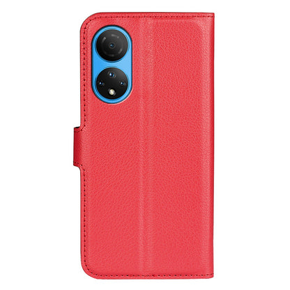 For Honor X7 Litchi Texture PU Leather Phone Full-protection Case Wallet Stand Function Shockproof Cover