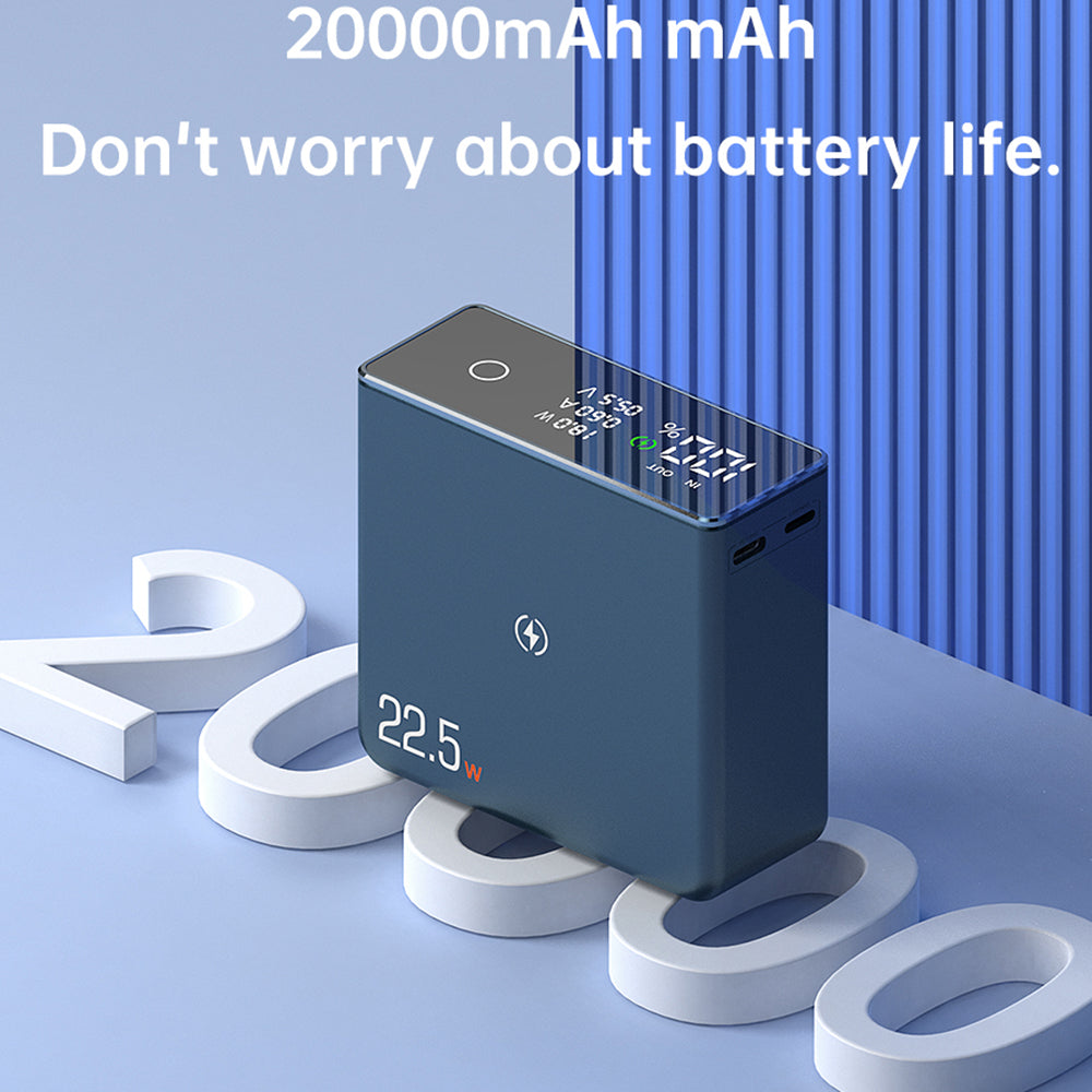 Q7 20000mAh Super Fast 22.5W PD 20W 15W Portable Charger Magnetic Wireless Power Bank CE Certificated Portable Phone Charger for Laptop PC and Cell Phone