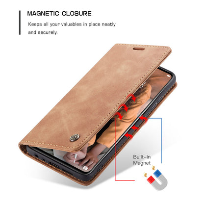 CASEME 013 Series for Huawei P30 Shockproof PU Leather Stand Cover Anti-scratch Wallet Phone Case