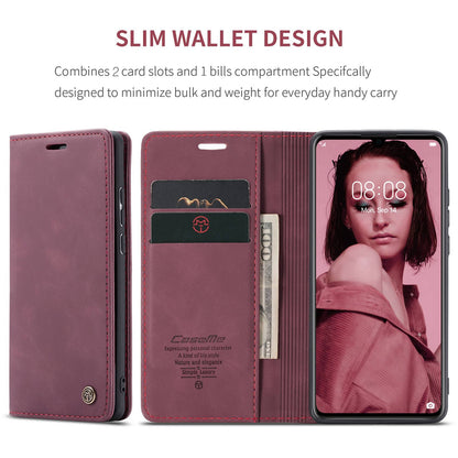 CASEME 013 Series for Huawei P30 Shockproof PU Leather Stand Cover Anti-scratch Wallet Phone Case