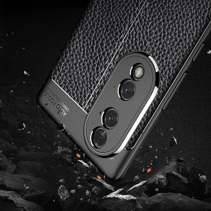 For Honor 70 5G Heat Dissipating Anti-Fingerprint Case Litchi Texture Design Soft TPU Back Cover