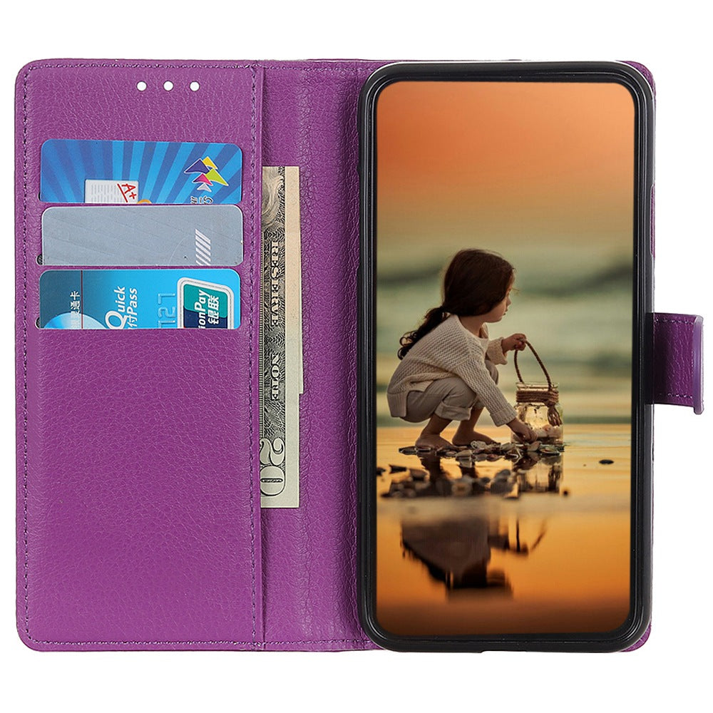 For Huawei nova Y70 4G/Y70 Plus 4G Litchi Texture Wallet Flip Cover PU Leather Stand Shockproof TPU Protective Case