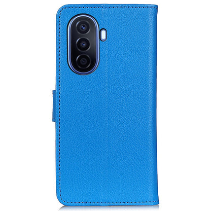 For Huawei nova Y70 4G/Y70 Plus 4G Litchi Texture Wallet Flip Cover PU Leather Stand Shockproof TPU Protective Case