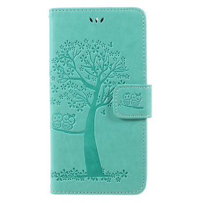 Imprint Tree Owl Magnetic Wallet PU Leather Stand Case for Motorola Moto G5S