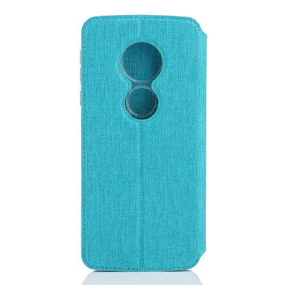 VILI DMX Cross Texture Card Slot Leather Stand Cover for Motorola Moto E5/Moto G6 Play