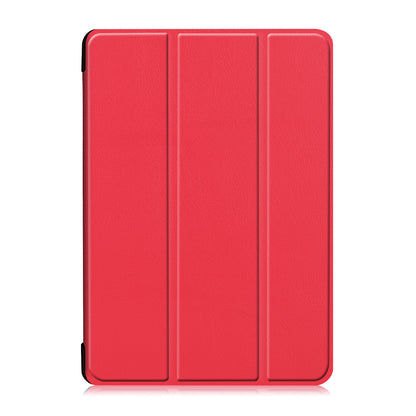 Tri-fold Stand Leather Case Narrow Bezel Design Dual-Angle Supporting Tablet Cover for Lenovo Tab M10 TB-X605F/TB-X505F