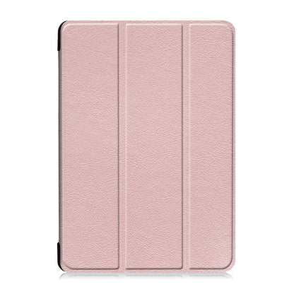 Tri-fold Stand Leather Case Narrow Bezel Design Dual-Angle Supporting Tablet Cover for Lenovo Tab M10 TB-X605F/TB-X505F