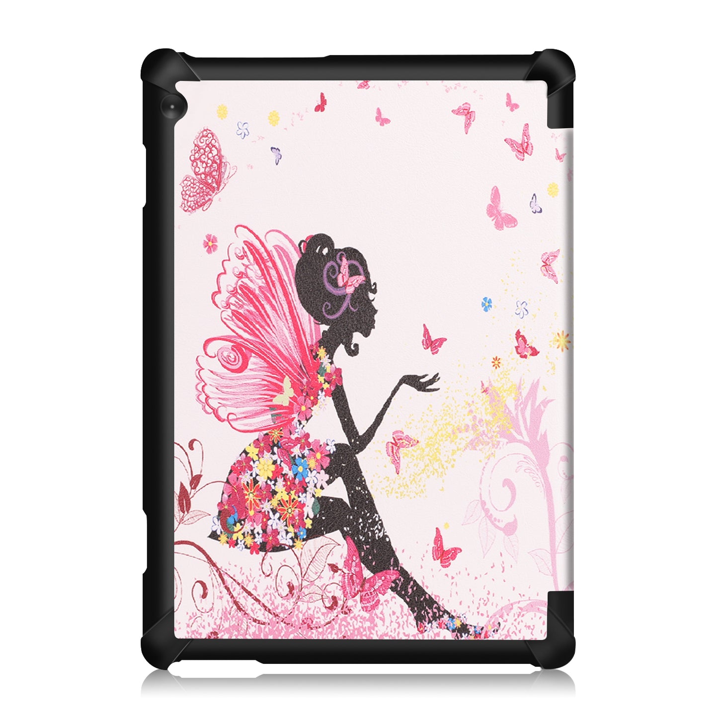 Dustproof Pattern Printing Tri-fold Stand Leather Protection Case for Lenovo Tab M10 TB-X605F TB-X505F