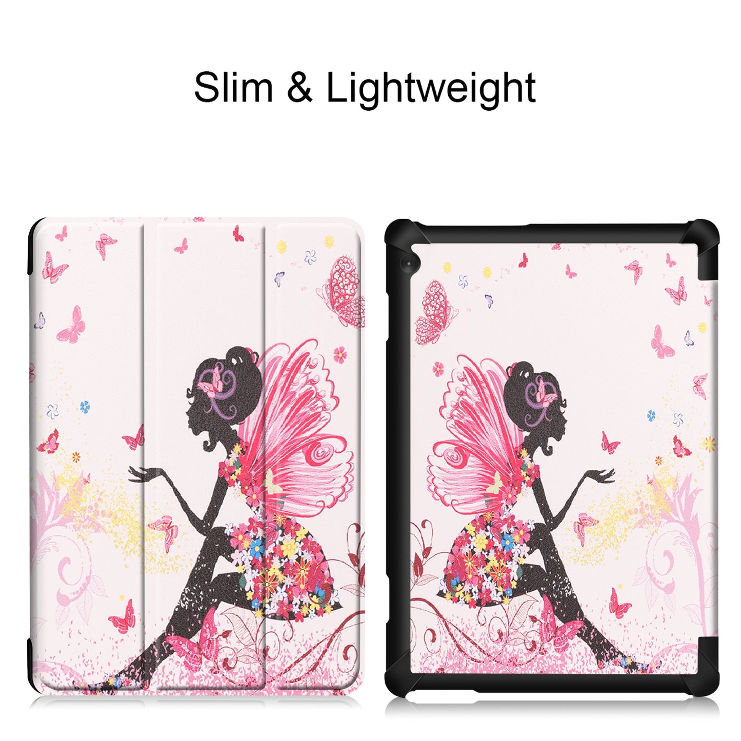 Dustproof Pattern Printing Tri-fold Stand Leather Protection Case for Lenovo Tab M10 TB-X605F TB-X505F