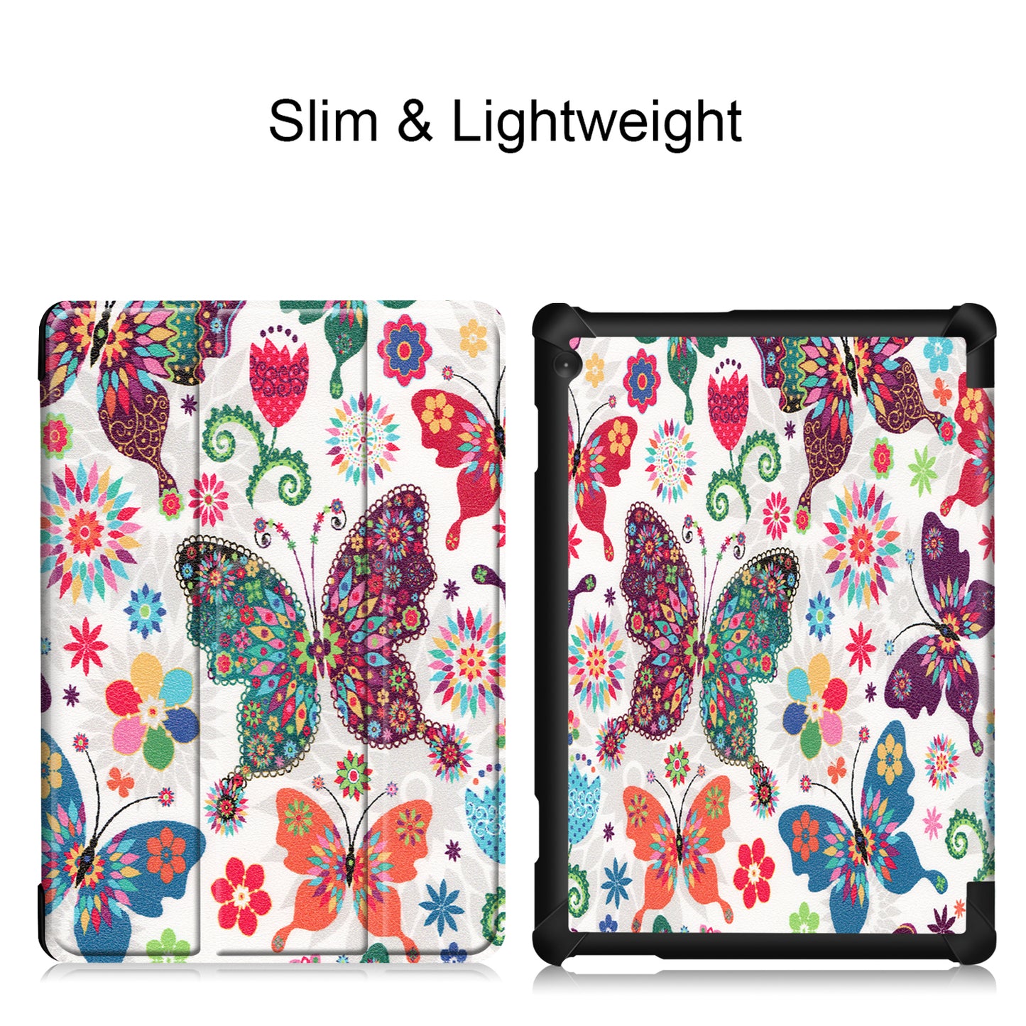 Dustproof Pattern Printing Tri-fold Stand Leather Protection Case for Lenovo Tab M10 TB-X605F TB-X505F