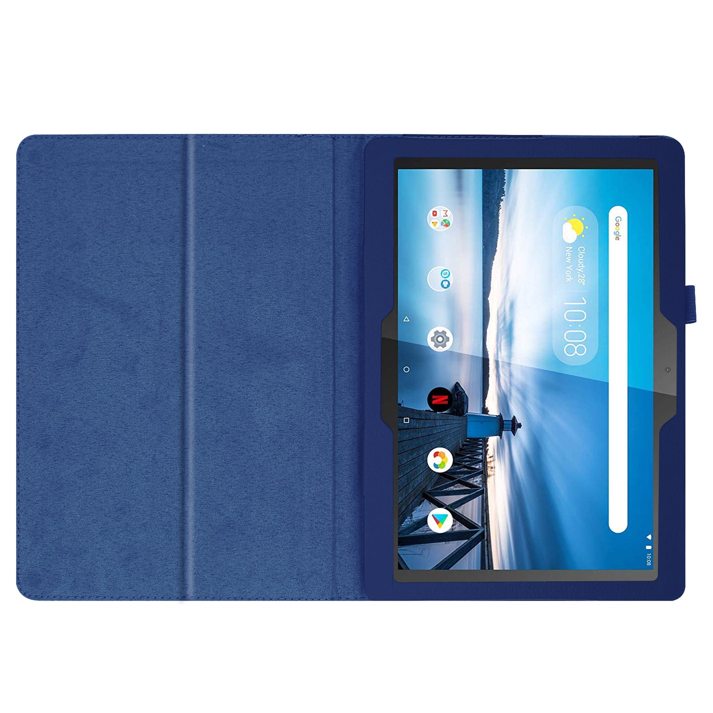 For Lenovo Tab P10 10.1-inch Litchi Texture Leather Stand Protection Case