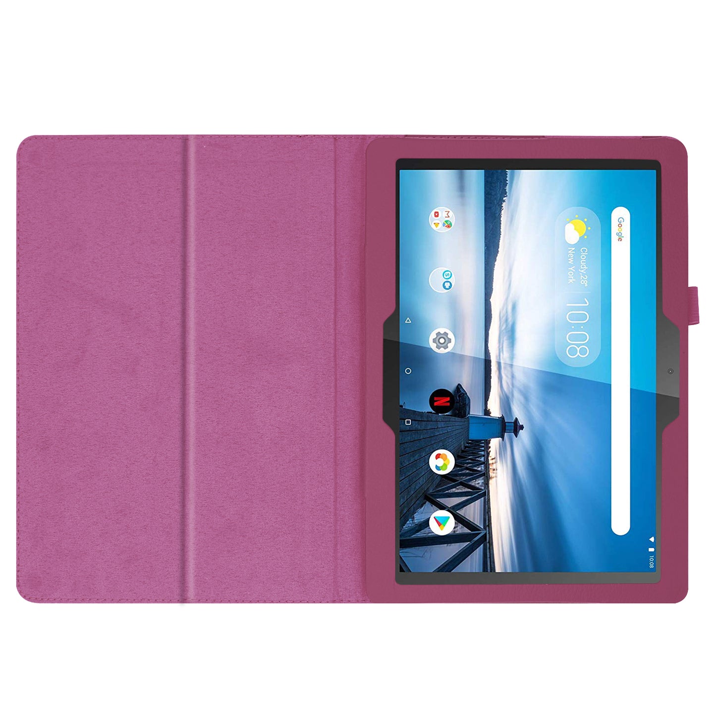 For Lenovo Tab P10 10.1-inch Litchi Texture Leather Stand Protection Case