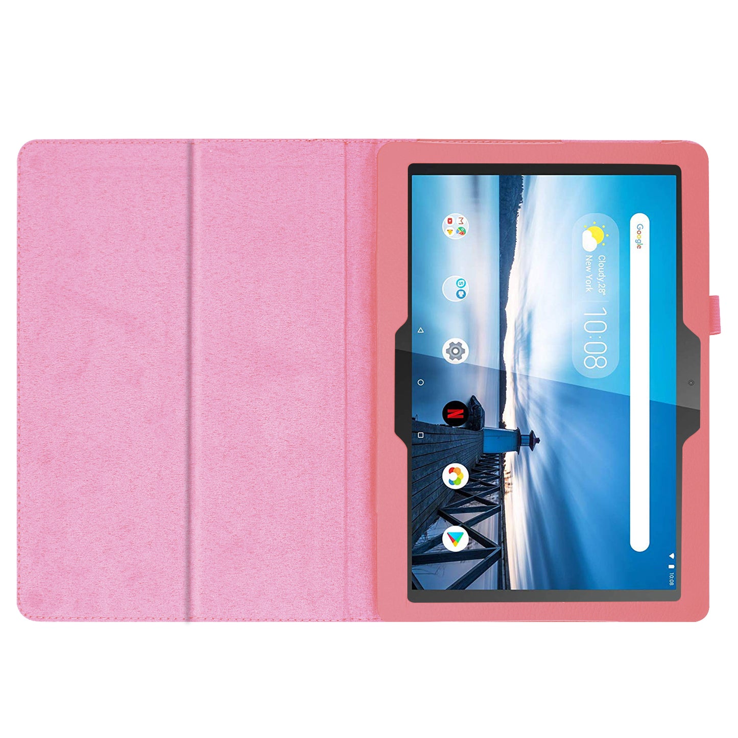 For Lenovo Tab P10 10.1-inch Litchi Texture Leather Stand Protection Case