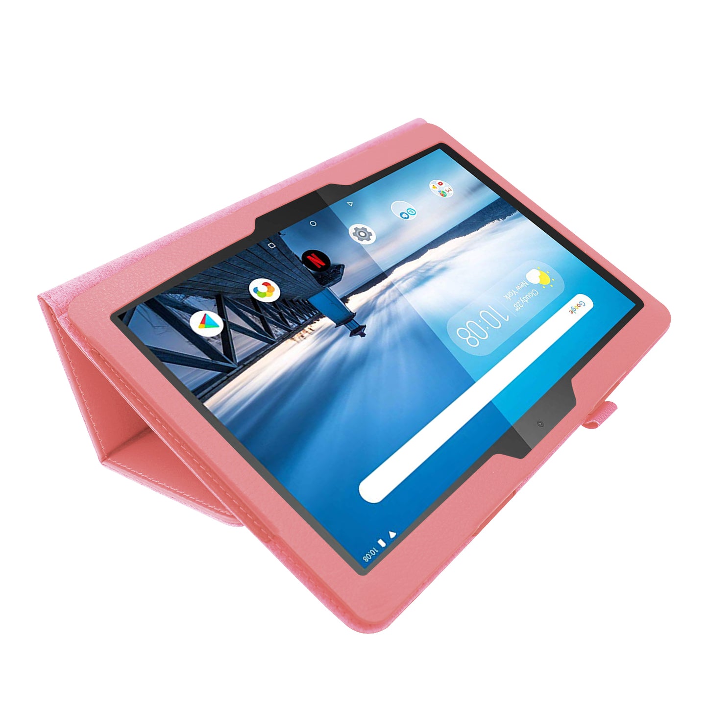 For Lenovo Tab P10 10.1-inch Litchi Texture Leather Stand Protection Case