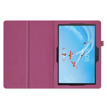 For Lenovo Tab E10 10.1 inch Litchi Texture Leather Stand Protective Case