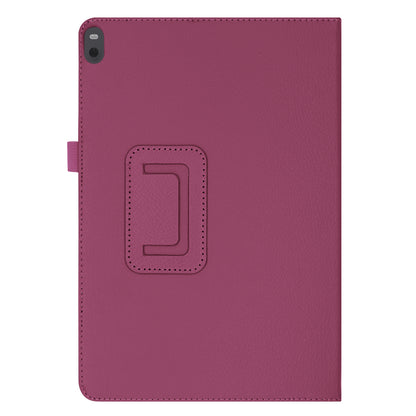 Anti-scratch Shockproof Litchi Texture Leather Stand Protective Phone Case Cover for Lenovo Tab M10 TB-X605F