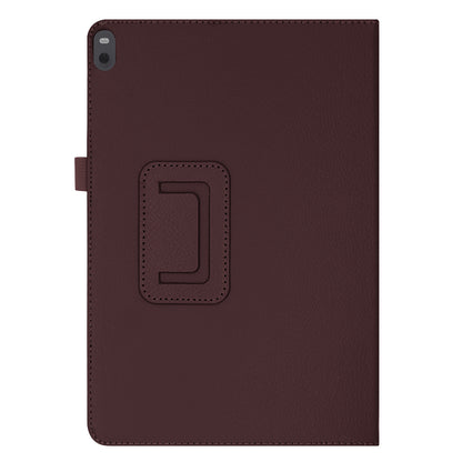 Anti-scratch Shockproof Litchi Texture Leather Stand Protective Phone Case Cover for Lenovo Tab M10 TB-X605F