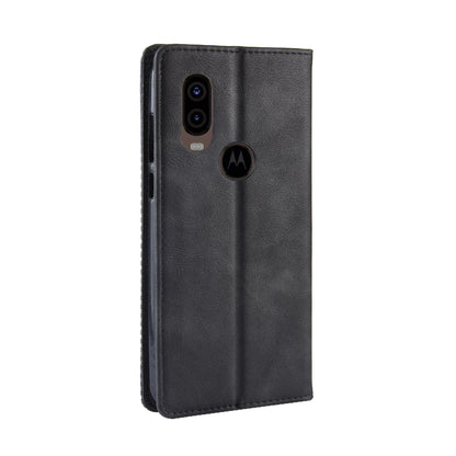 Vintage Style PU Leather Wallet Phone Cover for Motorola One Vision / P50