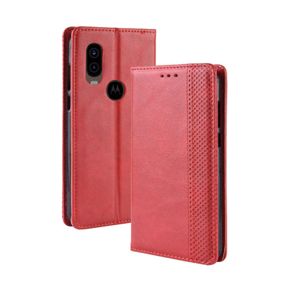 Vintage Style PU Leather Wallet Phone Cover for Motorola One Vision / P50