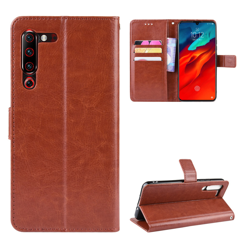 Leather Stand Wallet Phone Case for Lenovo Z6 Pro