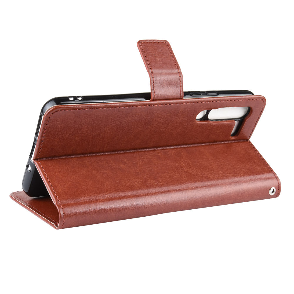 Leather Stand Wallet Phone Case for Lenovo Z6 Pro