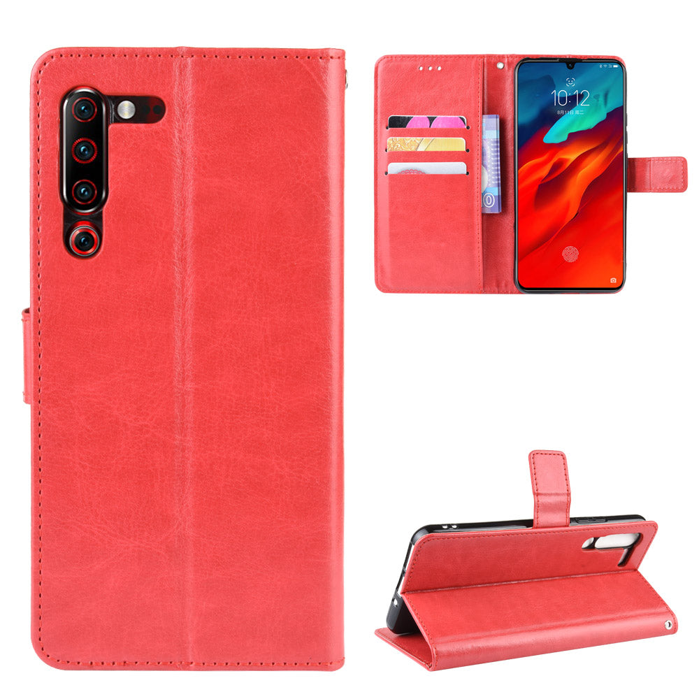 Leather Stand Wallet Phone Case for Lenovo Z6 Pro