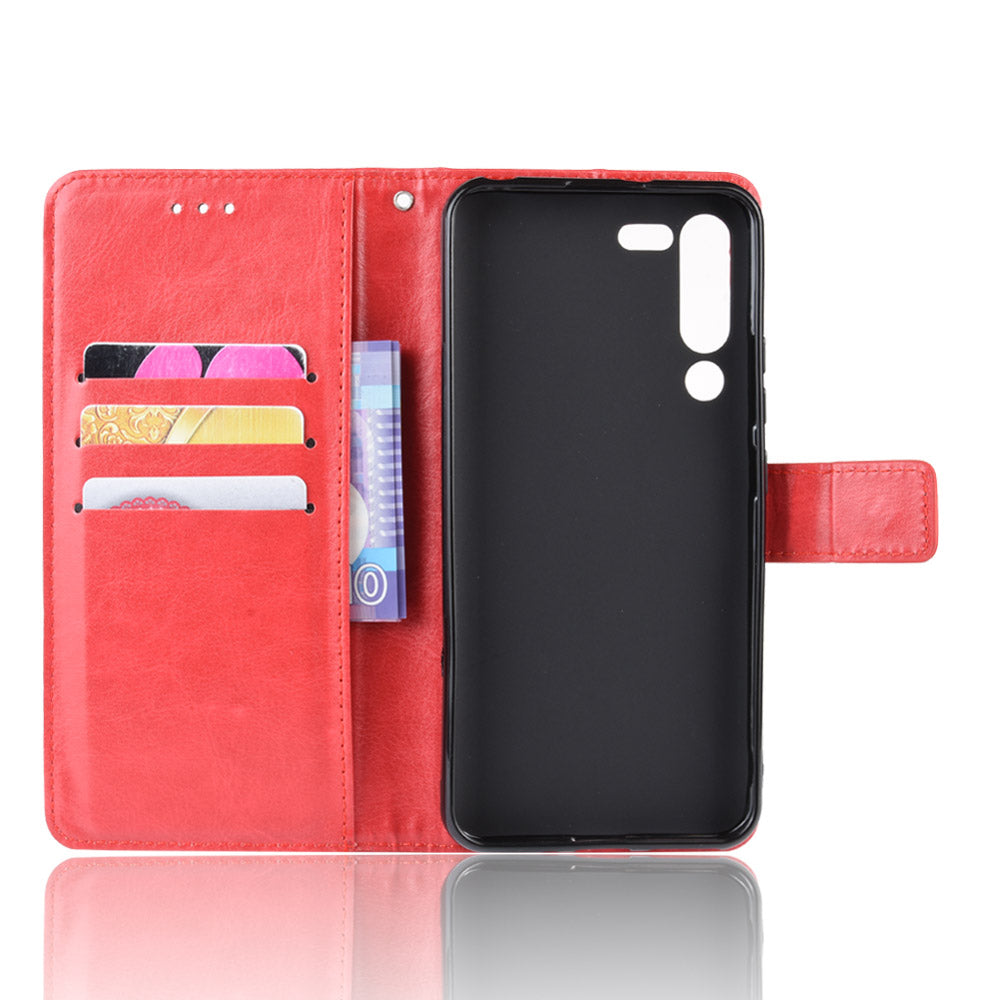 Leather Stand Wallet Phone Case for Lenovo Z6 Pro