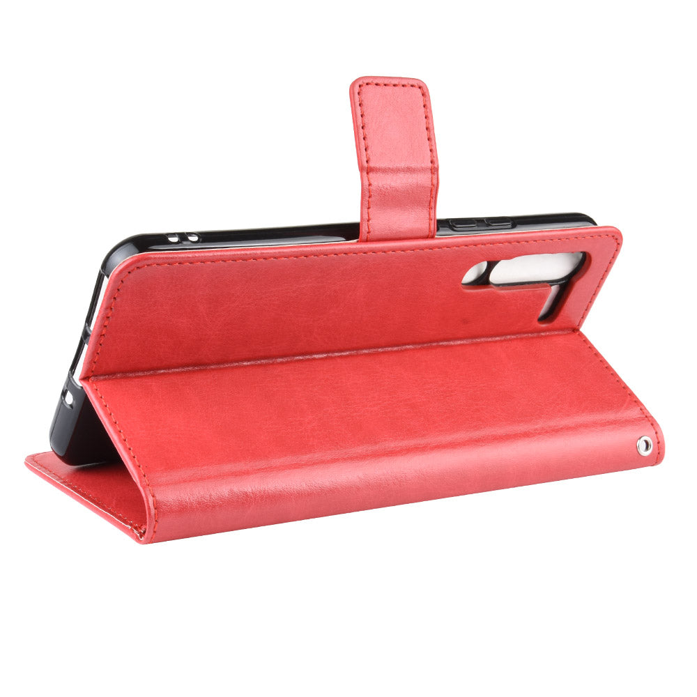 Leather Stand Wallet Phone Case for Lenovo Z6 Pro