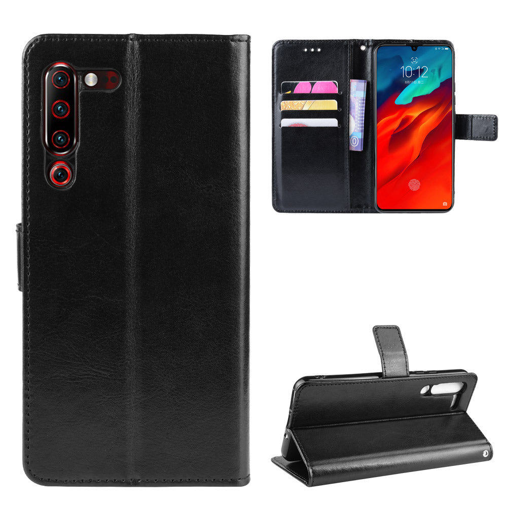 Leather Stand Wallet Phone Case for Lenovo Z6 Pro