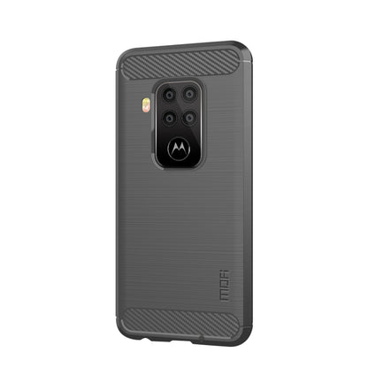 MOFI Carbon Fiber Texture Brushed TPU Phone Casing for Motorola One Zoom