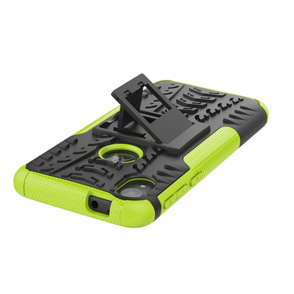 Stylish PC + TPU Cell Shell with Kickstand for Motorola Moto E6