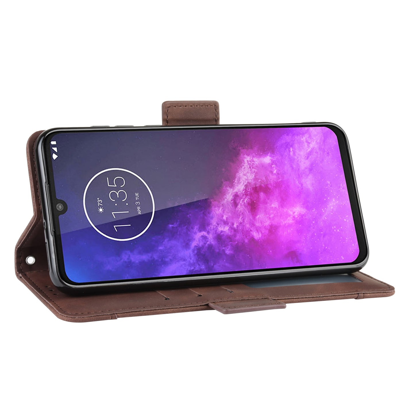 Wallet Leather Stand Case for Motorola One Zoom