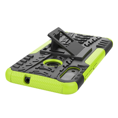 Anti-slip PC + TPU Combo Case with Kickstand for Motorola Moto E6 Plus